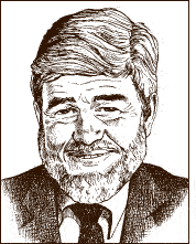 A portrait of John Martin. (Drawing by Roger Kammerer) 